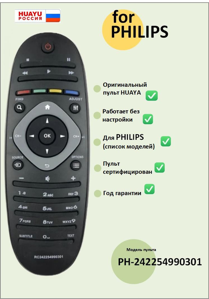 Пульт Philips RC242254990301 (список) #1