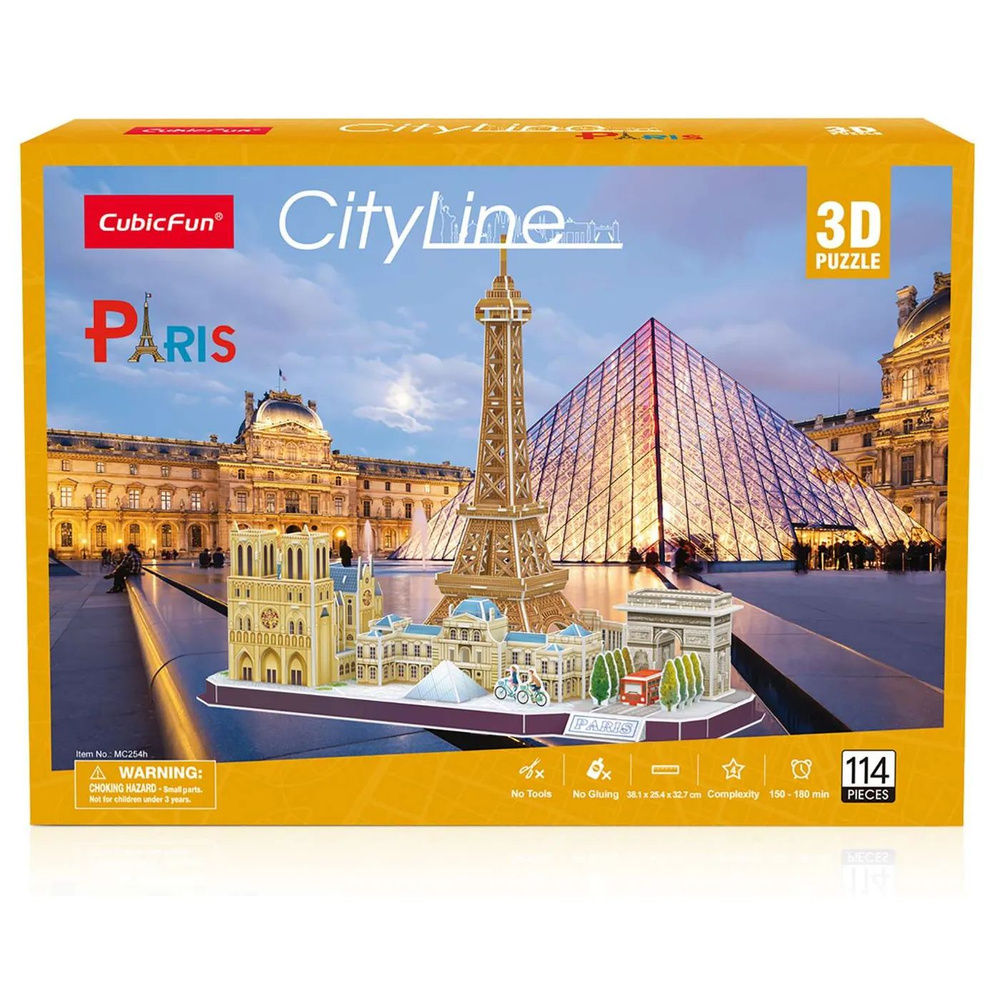 Пазл CubicFun Нью-Йорк CityLine 3D 123детали P688h #1