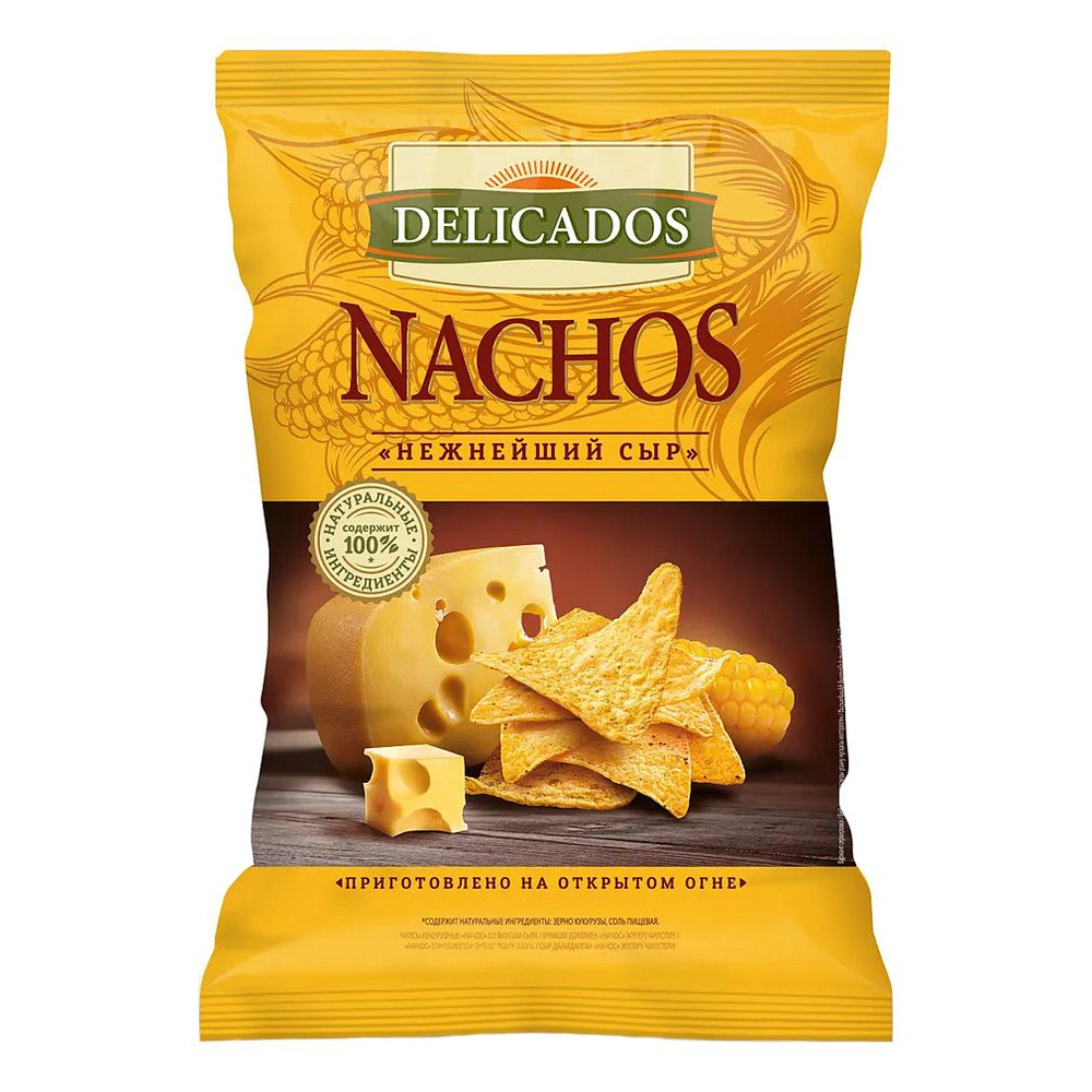 Чипсы Начос Delicados с Сыром, 150 г #1