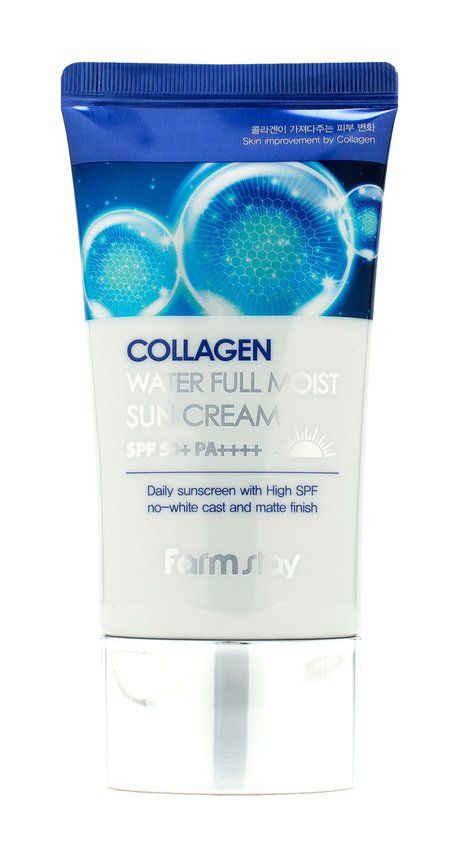 Увлажняющий солнцезащитный крем для лица и тела с коллагеном Collagen Water Full Moist Sun Cream  #1