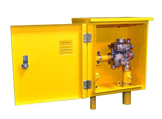 ГРПШ РД-10 Шкафной газорегуляторный пункт (ГРП) с домовым двухступенчатым регулятором давления газа РД-10 #1