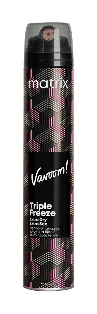 Лак-спрей для сильной фиксации и подвижной укладки волос Vavoom Triple Freeze Extra Dry, 300 мл  #1