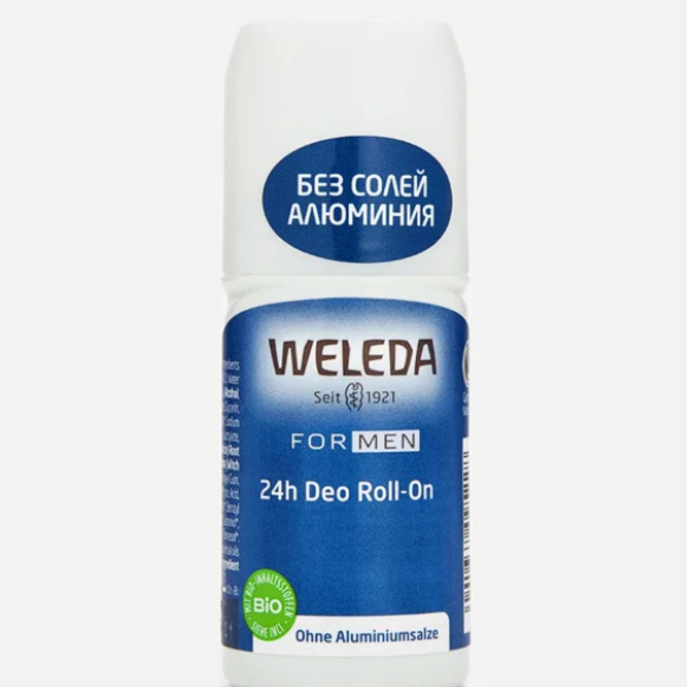 Мужской роликовый дезодорант 24 часа WELEDA deo roll-on #1