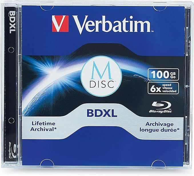 Диск Blu-ray M-DISC Verbatim 98912 BDXL 100Gb 1шт Jewel Case #1