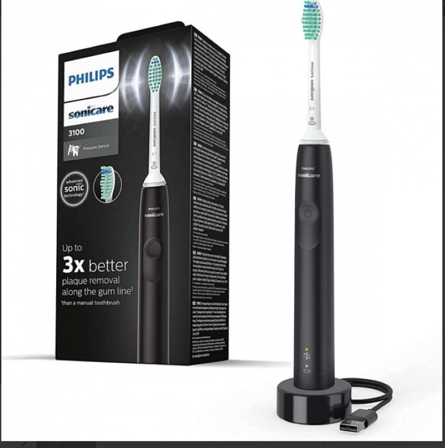 Зубная щетка Philips Sonicare HX3671/14, 14 дней работы без подзарядки, с таймером, черный  #1