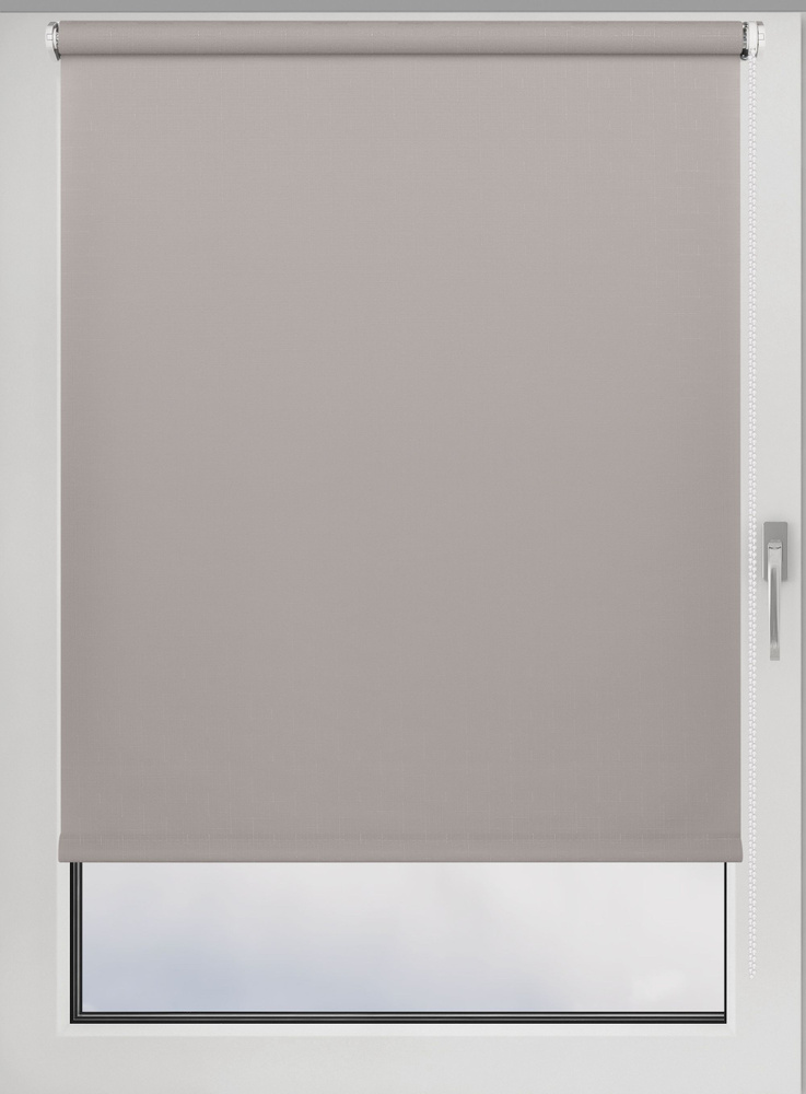 Штора рулонная Shantung 120х160 см на окно гранит #1