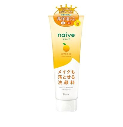 KRACIE Naive Cleansing Foam Yuzu Ceramide Увлажняющая пенка для умывания и снятия макияжа с керамидами #1