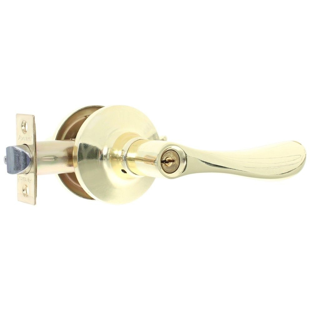 Ручка-защёлка Avers 8091-01-G, с ключом и фиксатором, сталь, цвет золото  #1