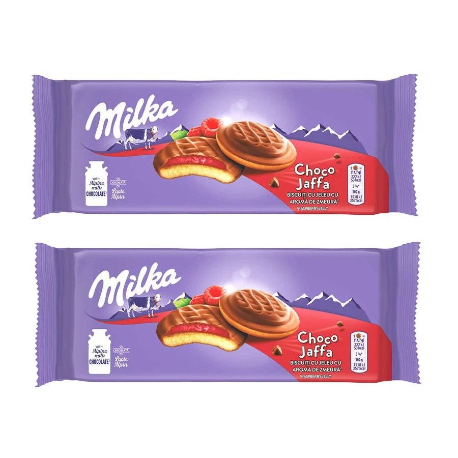 Печенье Milka Choco Jaffa с малиновым желе, 147 г х 2 шт #1