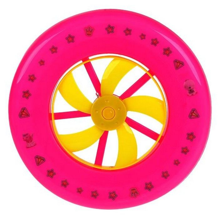 Летающая тарелка Играем вместе фрисби "Барби", со светом и турбиной  #1