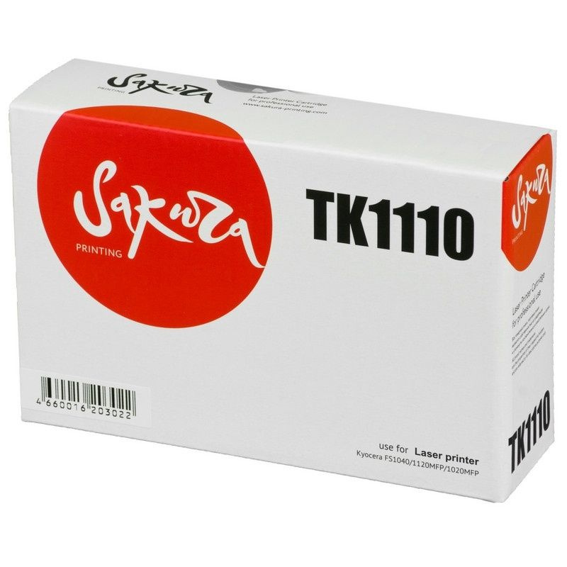 Картридж для принтера Sakura Лазерный, черный, для Kyocera FS-1040, 1020MFP (TK-1110)  #1