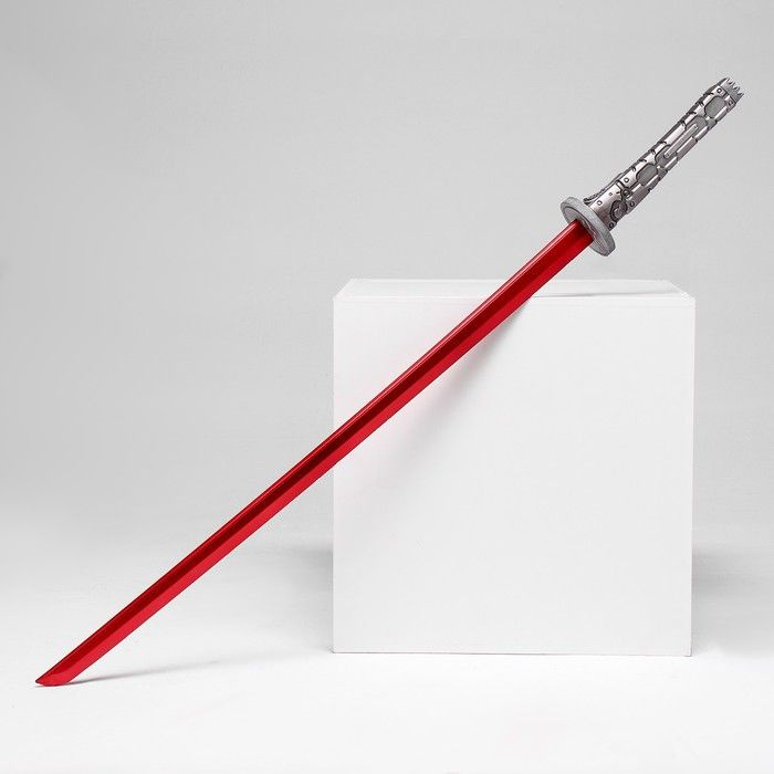 Сувенирное оружие "Катана Сэма" 102 см, с красным клинком, пенополистирол  #1