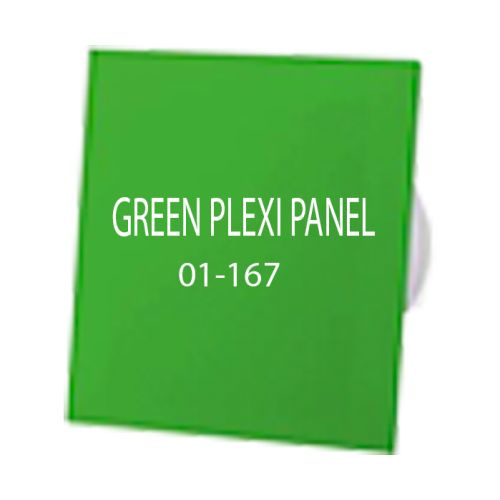 Панель для вытяжных вентиляторов Airroxy DRIM "GREEN PLEXI PANEL 01-167"  #1