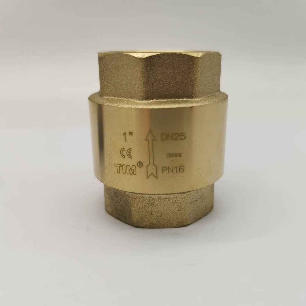 Обратный клапан с латунным штоком, 1" в/в (Короткий) TIM #1