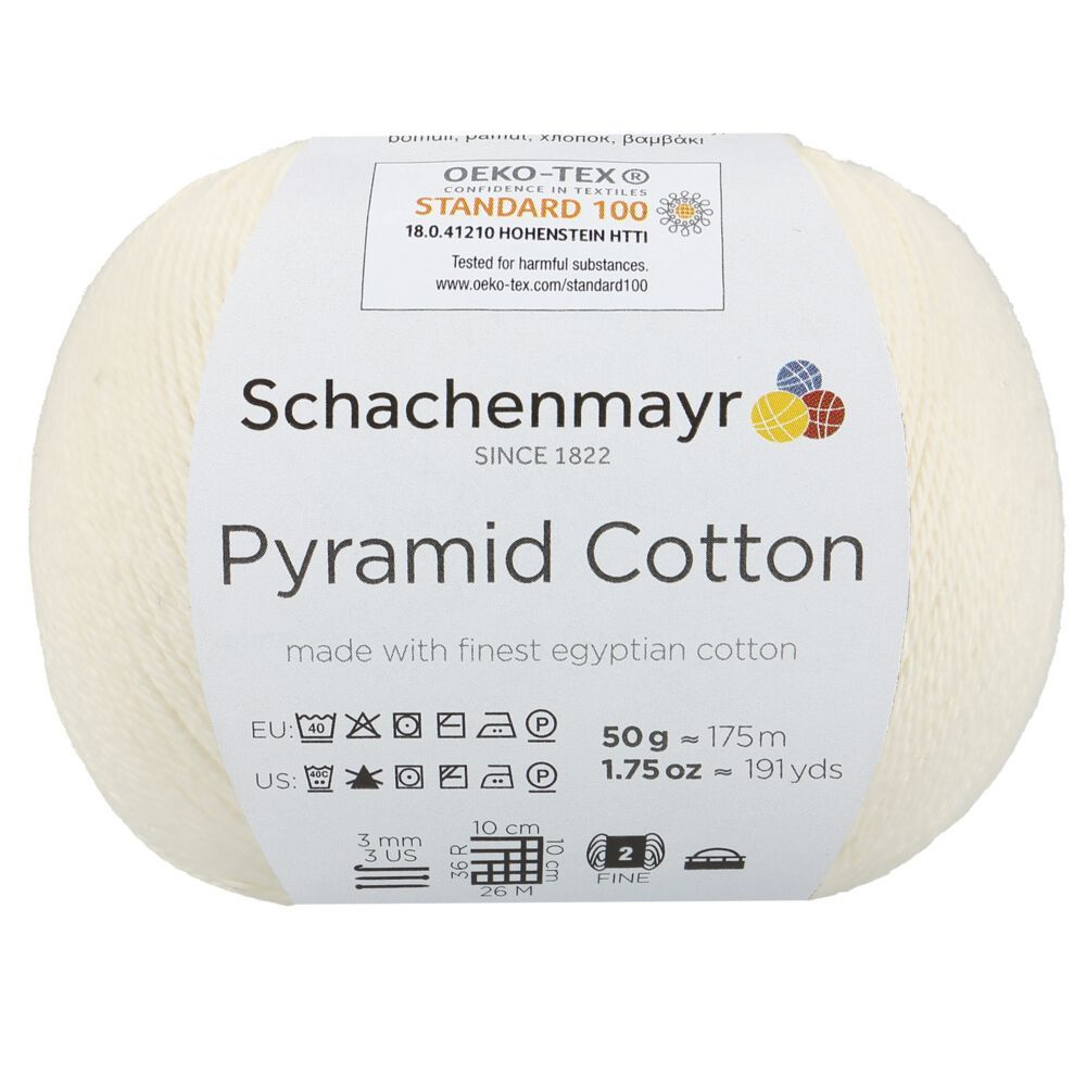 Пряжа для вязания Schachenmayr Pyramid Cotton (00002 Natur) 1 моток 50г/175м #1