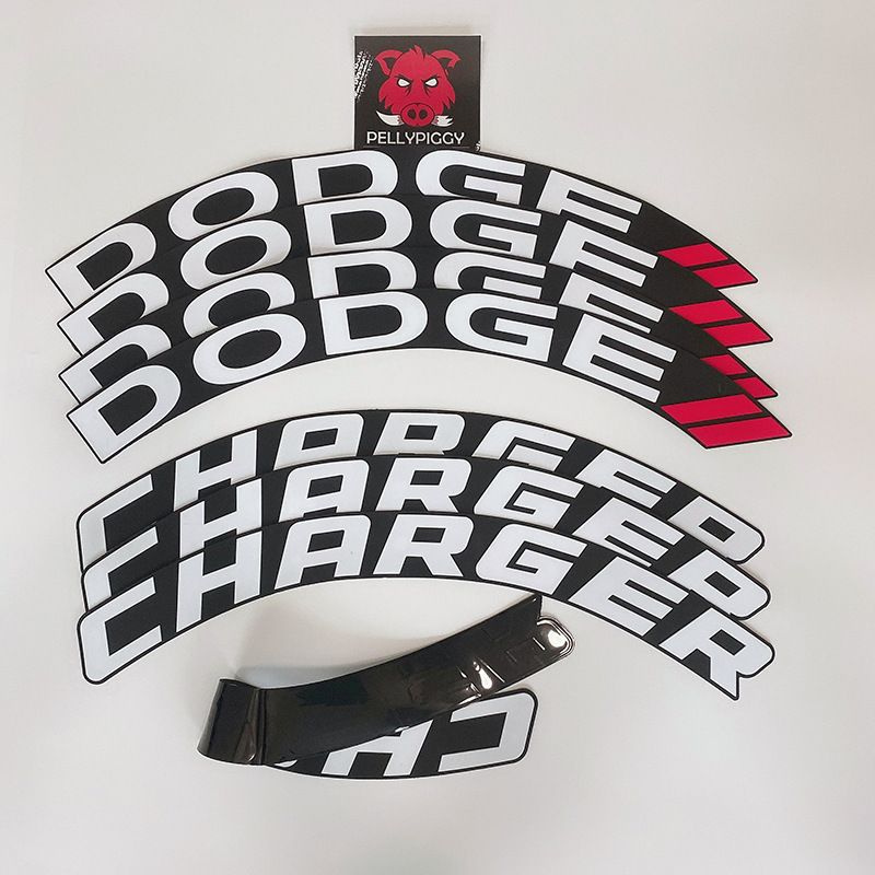 8 шт. 3D тюнинг колес автомобиля, постоянные резиновые наклейки с ...