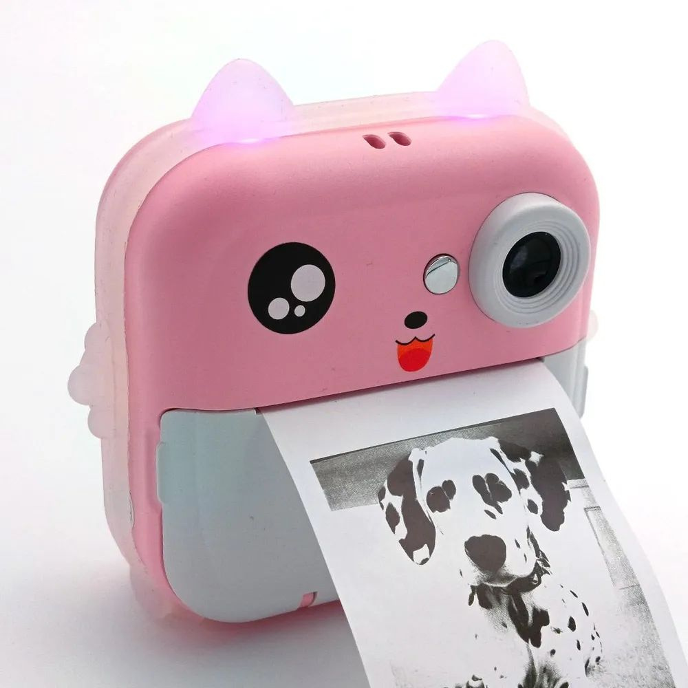 Детский фотоаппарат мгновенной печати Children's Digital Print Camera Q5 Pink  #1
