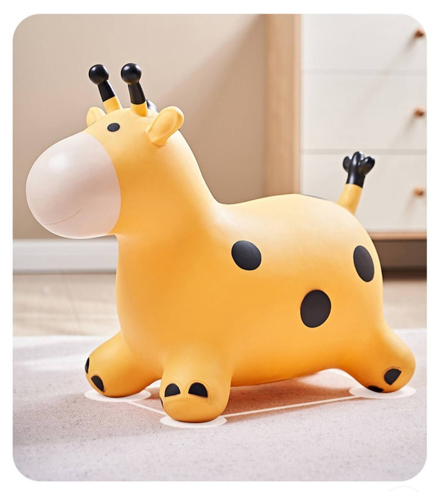 Прыгун надувной для детей "Жираф", развивающая игрушка #1