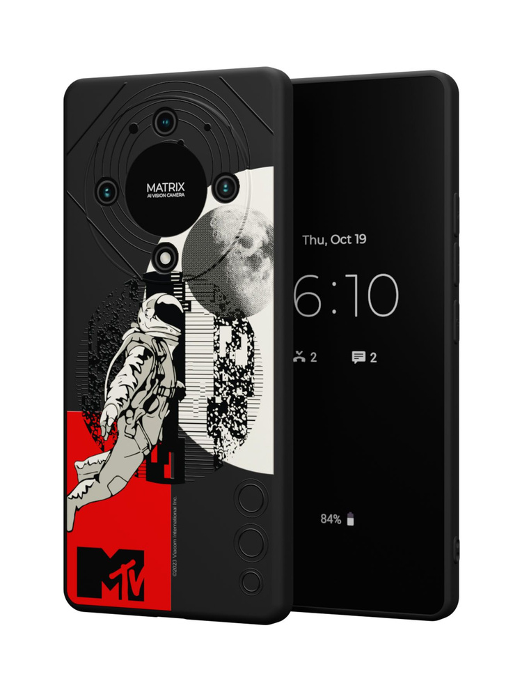 Силиконовый чехол Mobilius для Honor X9b (Хонор ИКС9Б), MTV Луна #1