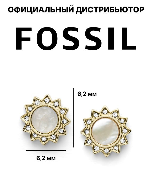 Серьги женские бижутерия Сережки Fossil JF03423710 50 #1