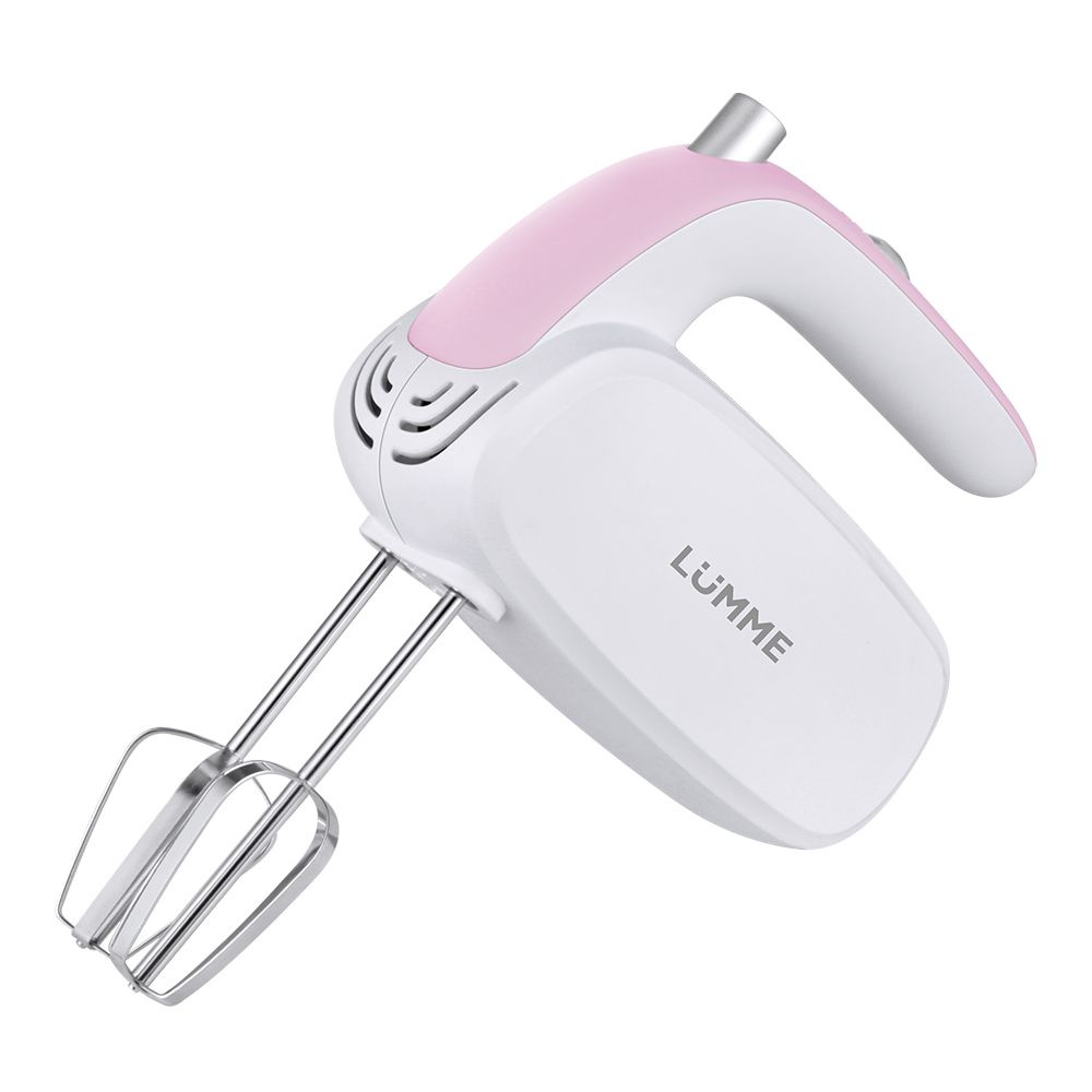 Миксер ручной кухонный LUMME LU-MX1878A 5 скоростных режимов 500Вт, розовый опал  #1
