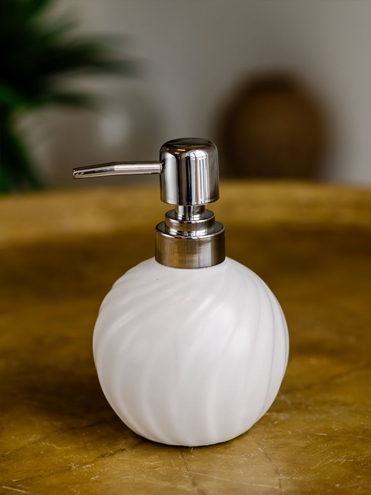 Диспенсер для жидкого мыла керамический ND Play "Sphere" / Дозатор для моющего средства для ванной и #1