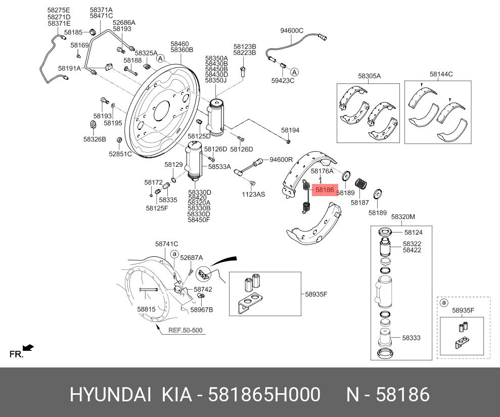 Hyundai-KIA Пружина подвески, арт. 58186-5H000, 1 шт. #1