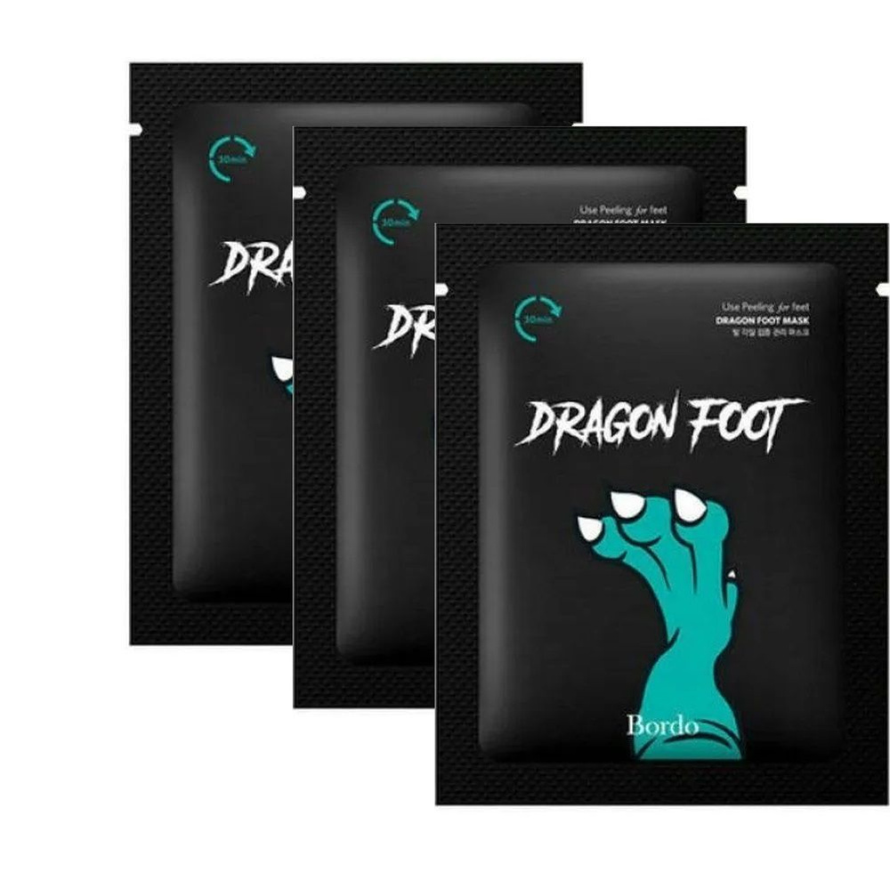 Bordo Пилинг-носочки Dragon Foot Peeling Mask, 40 гр * 3шт #1