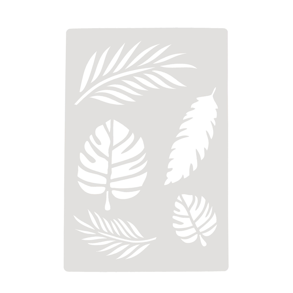Трафарет для рисования Невская палитра Сонет тропические листья, 20х30 см  #1