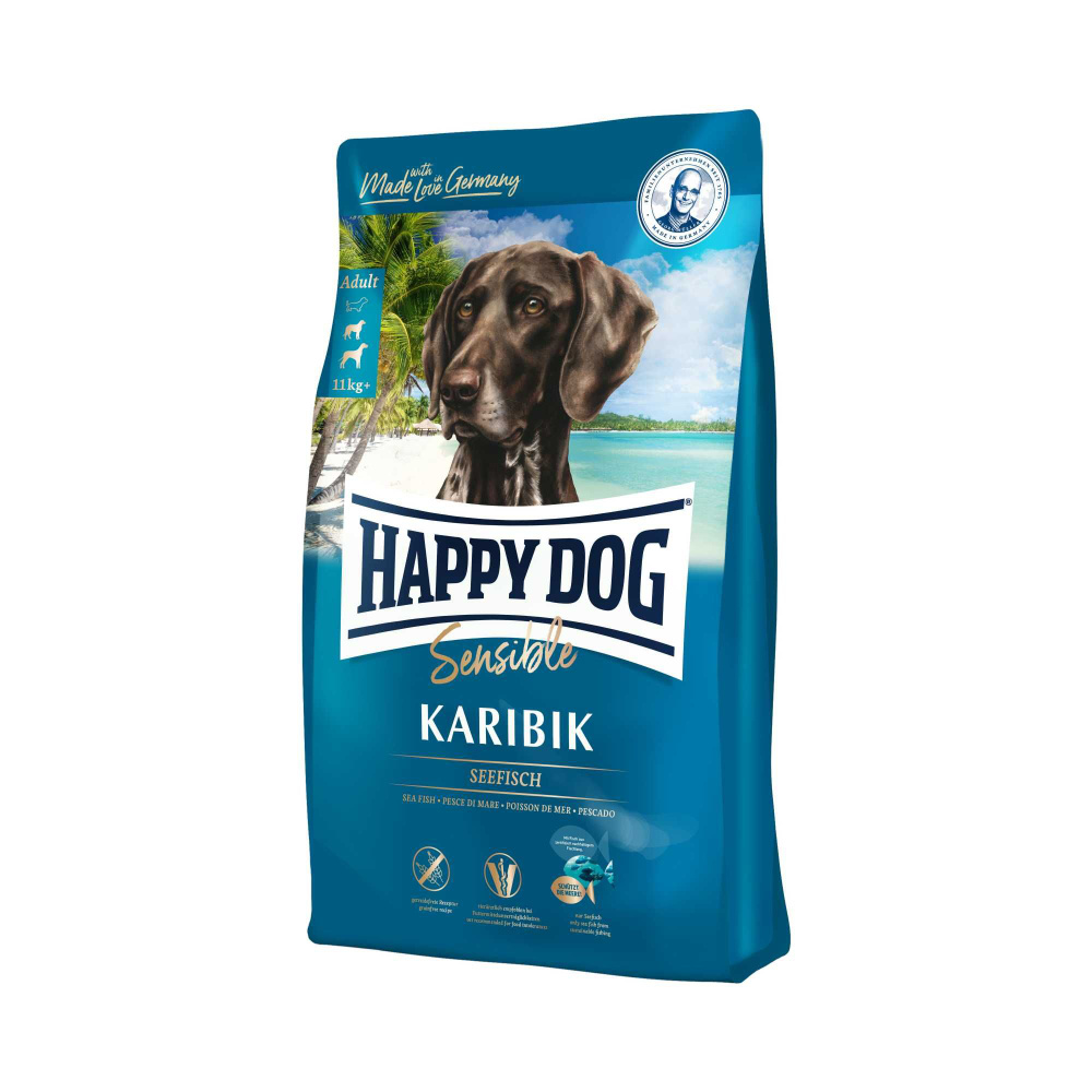 Happy Dog Sensible Karibik для собак с чувствительным пищеварением с морской рыбой (1 кг.)  #1