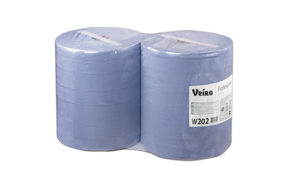 Протирочная бумага VEIRO PROFESSIONAL 2 шт, 1000 листов в рулоне, 33x35 см, 2-слойная Comfort 127104 #1