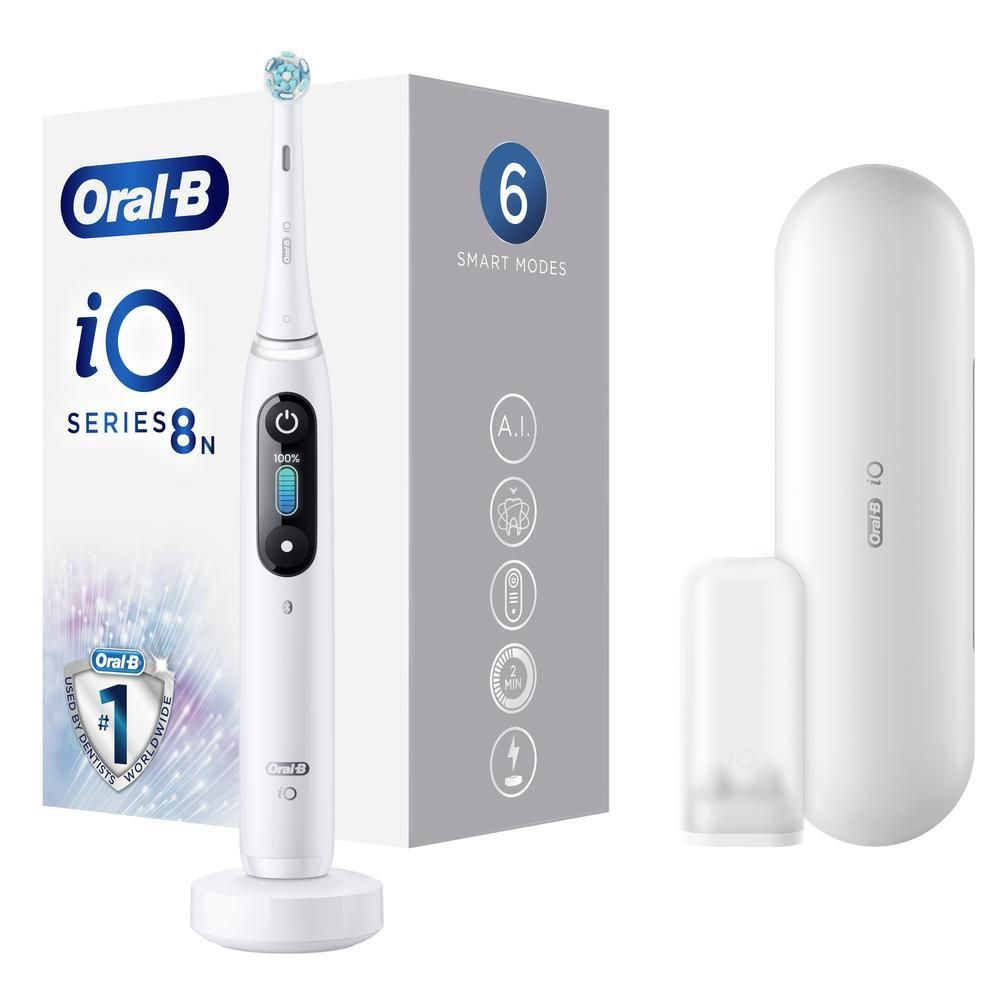 Электрическая зубная щетка ORAL-B IO8, белый #1