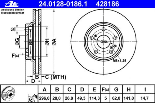 Ate Ремкомплект тормозного механизма, арт. 24012801861, 1 шт. #1