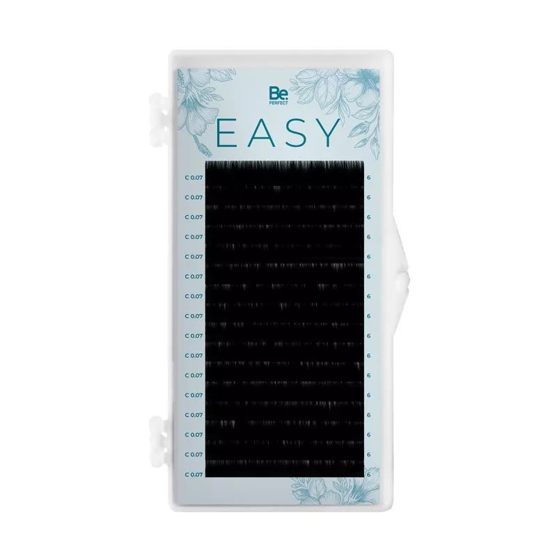 Чёрные ресницы Be Perfect Easy Black 16 линий D 0.07 6 mm #1