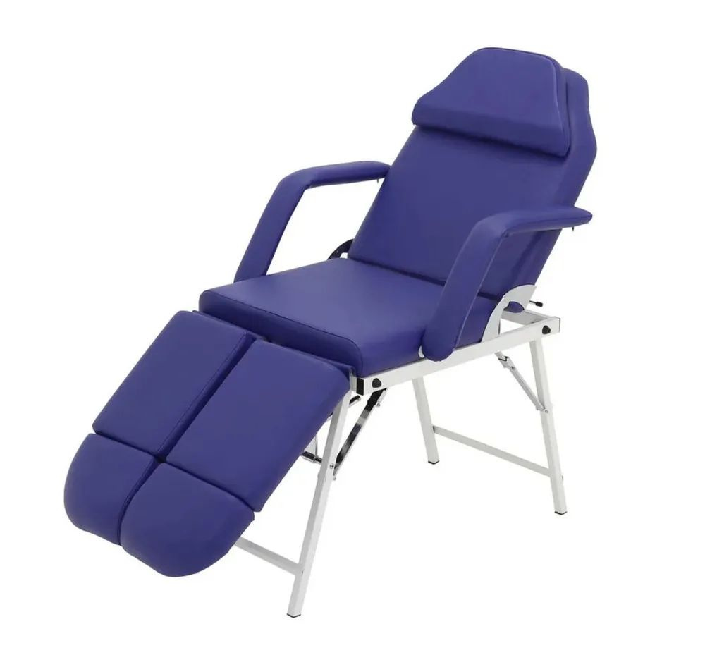 Педикюрное кресло Мед-Мос FIX-2A (КО-162) цвет синий, кушетка педикюрная  #1