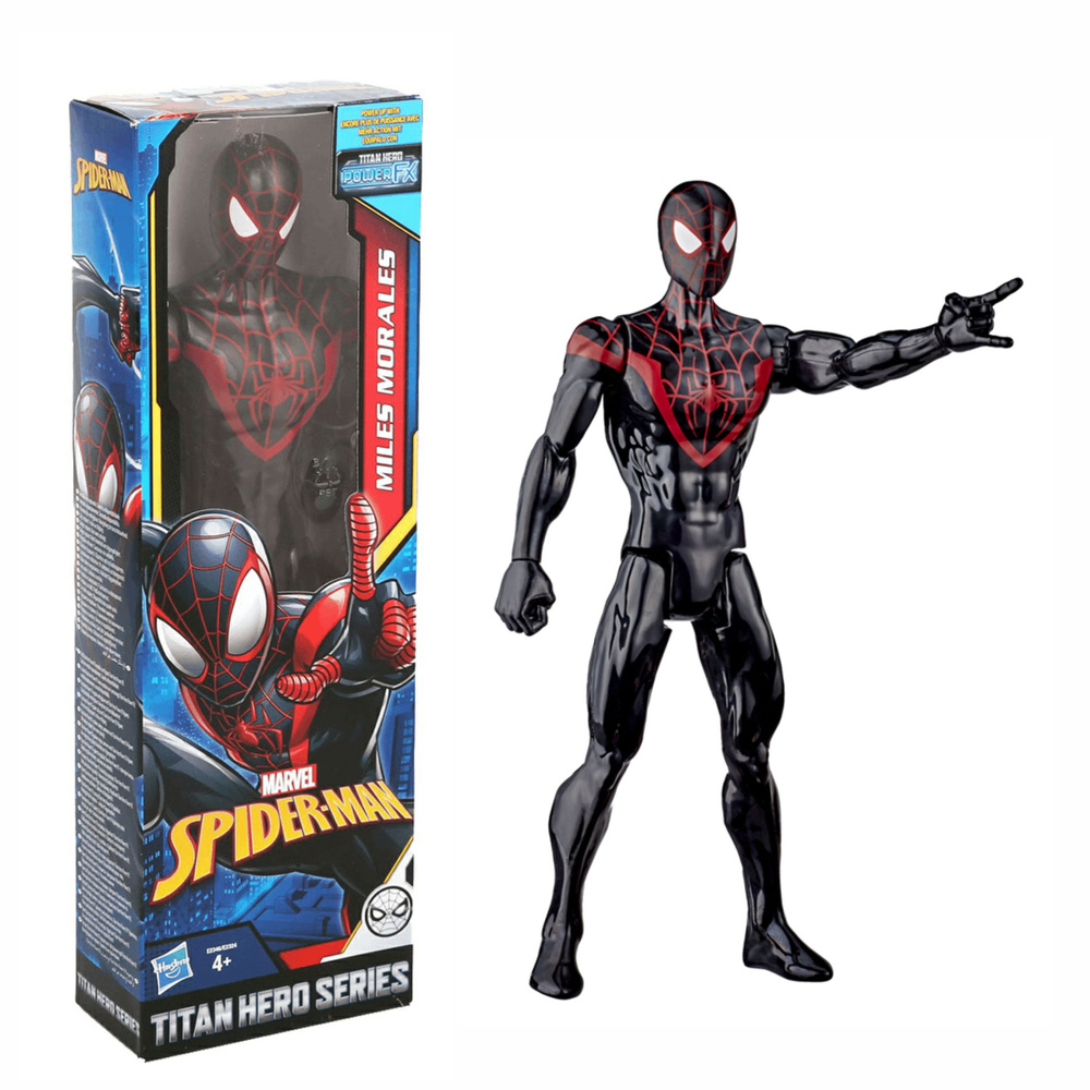 Фигурка человека паука Майлз Моралеса, супергерои Марвел Marvel Miles-Morales Spiderman Titan Hero Series #1
