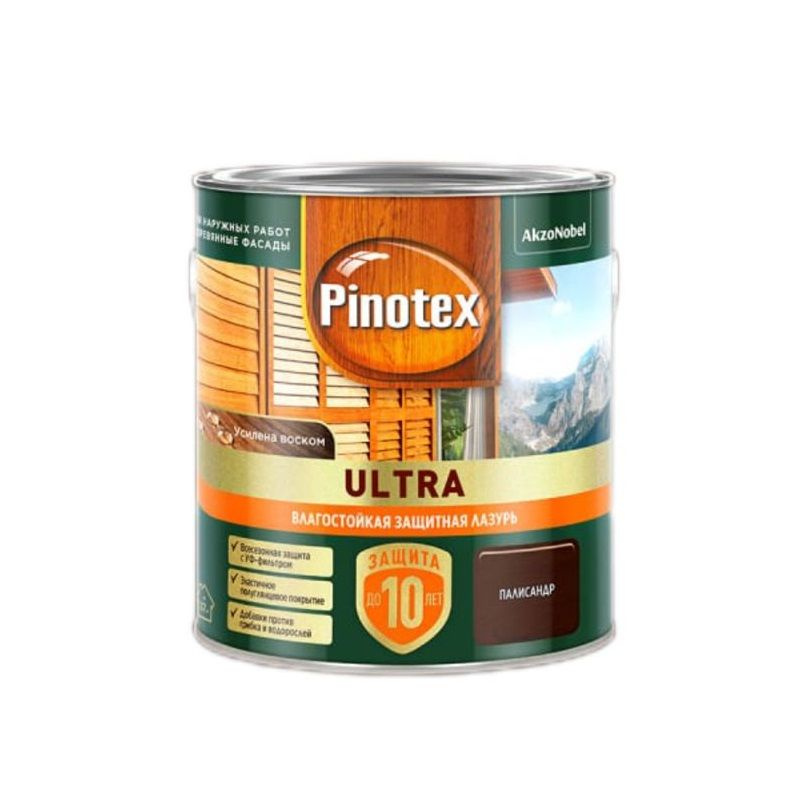 Лазурь PINOTEX ULTRA защитная влагостойкая для древесины палисандр 2,5 л  #1