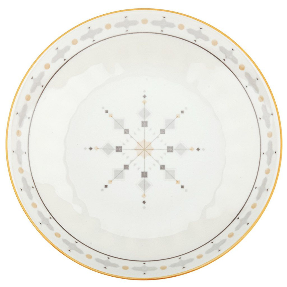Тарелка глубокая суповая "Алдан", д182мм h36мм, 450мл, с деколью, фарфор  #1