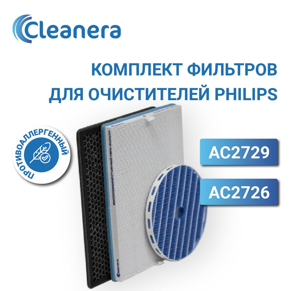 HEPA фильтр для очистителя воздуха + угольный + увлажняющий для Philips AC1213, AC1214, AC1215, AC1217, #1