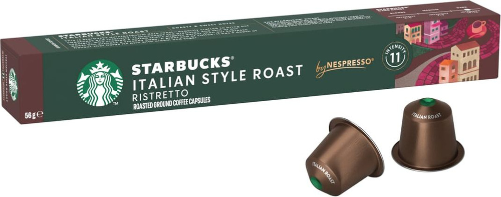 Кофе капсульный Starbucks Nespresso Italian Style, для системы Nespresso, 10 шт  #1