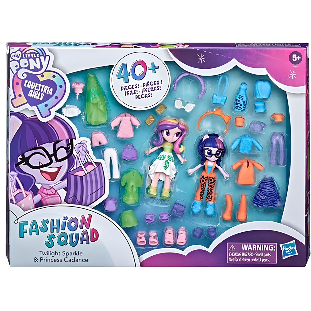 Игровой набор Мой маленький пони / Hasbro My Little Pony Fashion squad Equestria girls 2 куклы + 40 аксессуаров #1