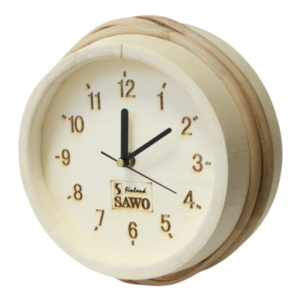 Часы для бани и сауны Ведро деревянное SAWO 530-A Осина #1