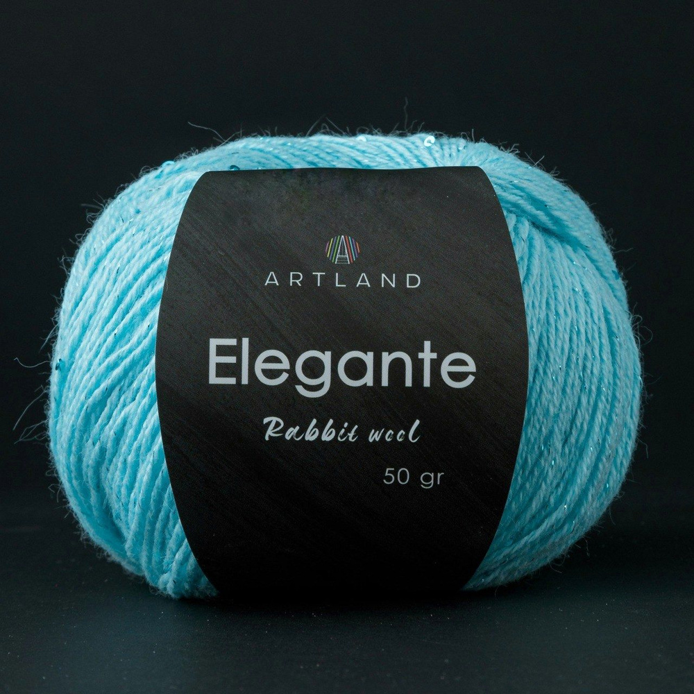 Пряжа Artland Elegante Rabbit Wool 5 мотков (180 м, 50 гр), цвет 77 Светлая бирюза / Артлэнд Элегант #1