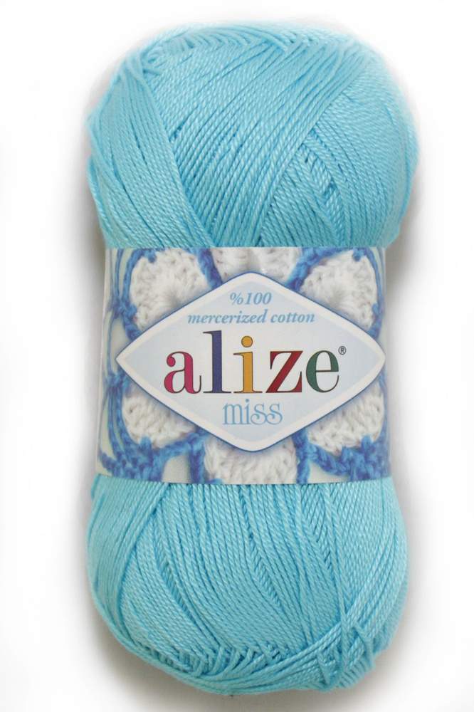 Пряжа Alize miss, Ализе мисс 263 бирюзовый #1