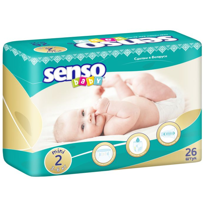 Подгузники детские Senso Baby 3-6 кг 26 штук #1