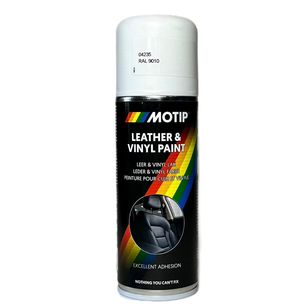 MOTIP Leather & Vinil Paint Эмаль - Краска для кожи Кремово-белая 200мл 04235В  #1