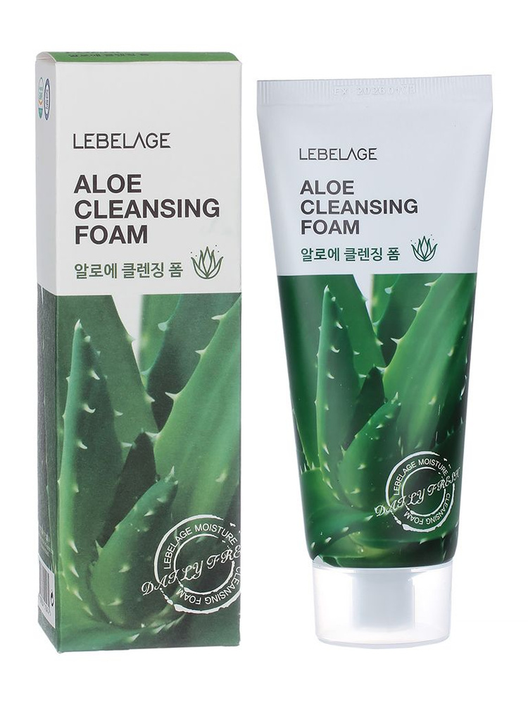 LEBELAGE Пенка для лица с экстрактом алоэ очищающая CLEANSING FOAM ALOE, 100мл  #1