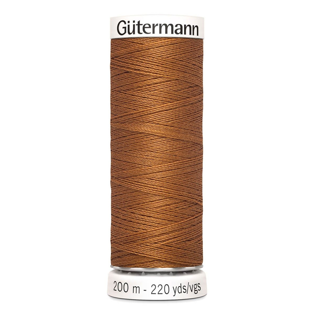 Нить Gutermann, Sew-All 100/200м для всех материалов, 100% п/э, цвет 448 шоколадная охра  #1