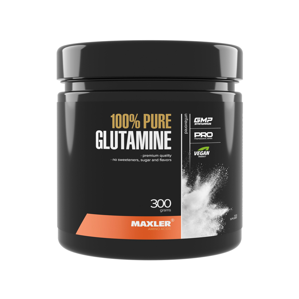 Аминокислота в порошке Maxler 100% Pure Glutamine 100% Глютамин 300г #1