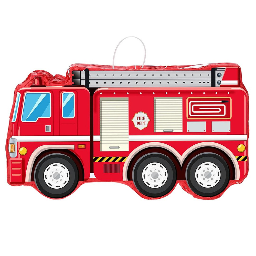 Пиньята Пожарная машина, Красный, 41*22,5*8 см, 1 шт. в упак. #1
